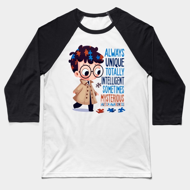 Puzzle Sleuth: Mind Body Balance Baseball T-Shirt by maknatess